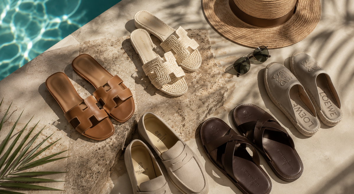 Summer footwear including espadrilles, boat shoes and sandals for THE NOTICE by THE GRAY CRAB
