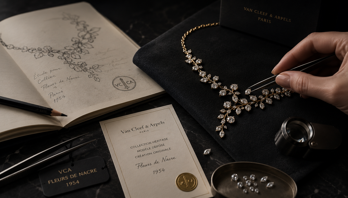 Fine jewellery construction, metal finish and stone setting considered for THE NOTICE by THE GRAY CRAB