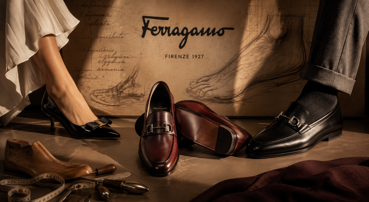 Ferragamo footwear studied through anatomy, proportion and construction for THE NOTICE by THE GRAY CRAB