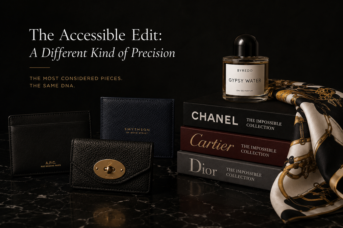 Accessible luxury gift edit considered through precision and restraint for THE NOTICE by THE GRAY CRAB