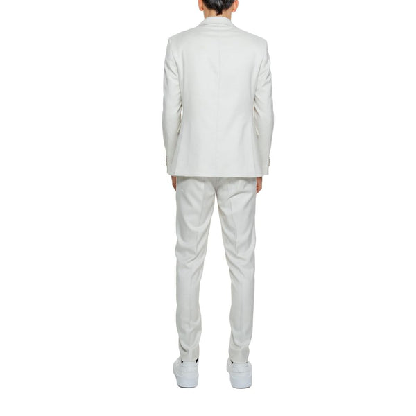 Mulish Beige Polyester Two-Piece Suit