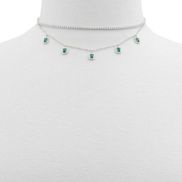 ALDO Green Elastane Necklace
