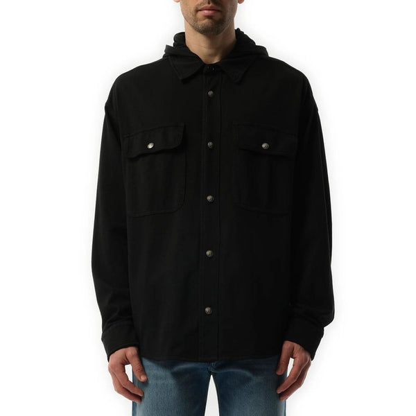 Palm Angels Black Cotton Shell Jacket