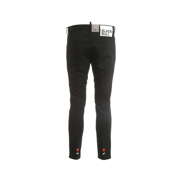 Dsquared² Black Cotton Skinny Jeans