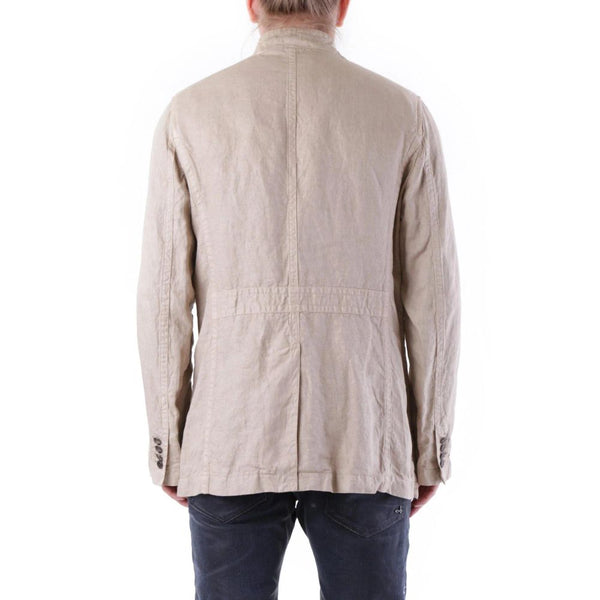 Husky Beige Linen Coat