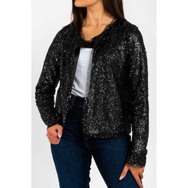 Gas Black Polyamide Blazer