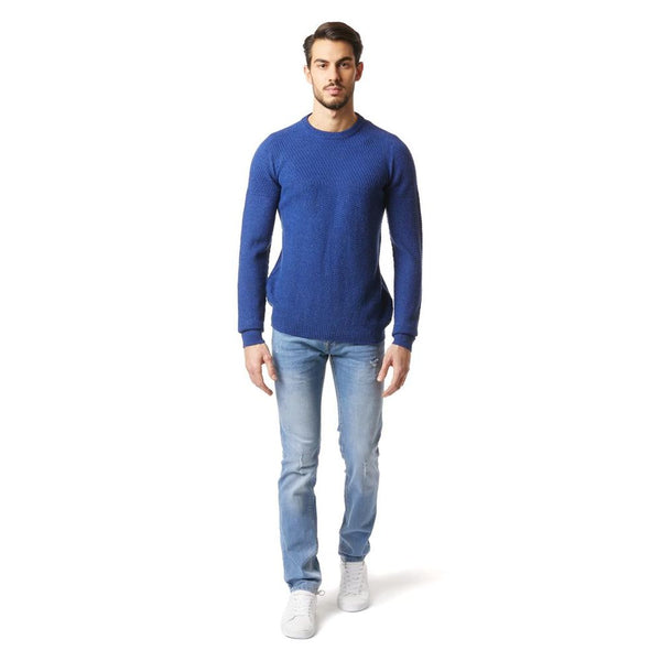 Gas Blue Marabou Sweatshirt