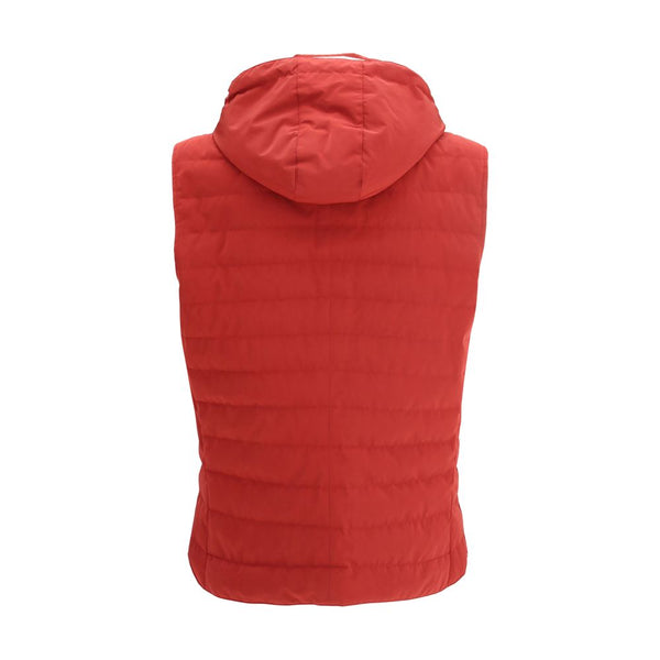 Brunello Cucinelli Multicolor Polyester Sleeveless Jacket