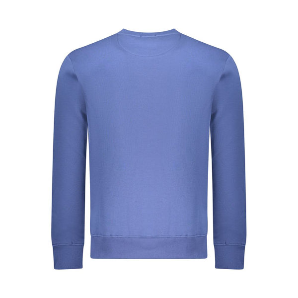 Coveri Moving Blue Cotton Men Sweatshirt