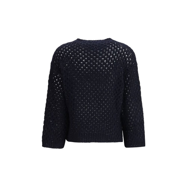 Fabiana Filippi Black Wool Oves Aries Sweatshirt