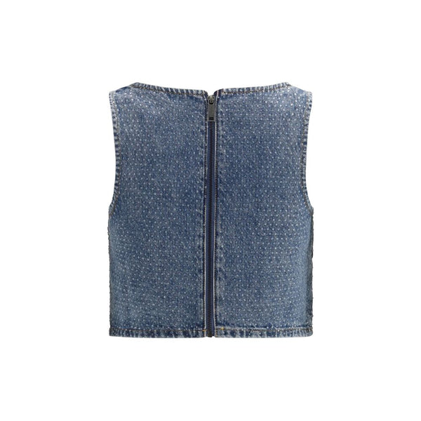 Self-Portrait Blue Denim Shirt