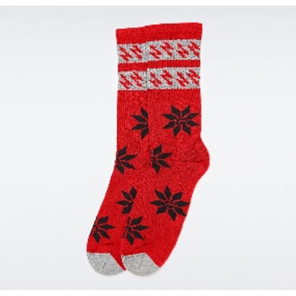 Gas Red Cotton Socks