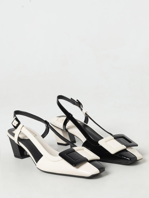 Roger Vivier Black Leather High Heel Pumps