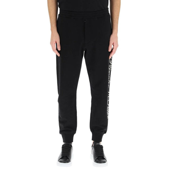 Alexander McQueen Black Cotton Joggers (Workout Pants)