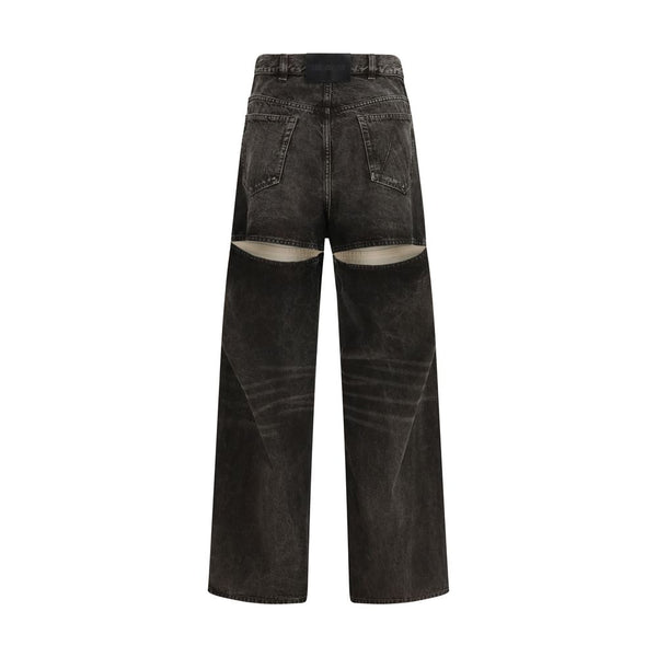 The Attico Black Cotton High-Waisted Jean