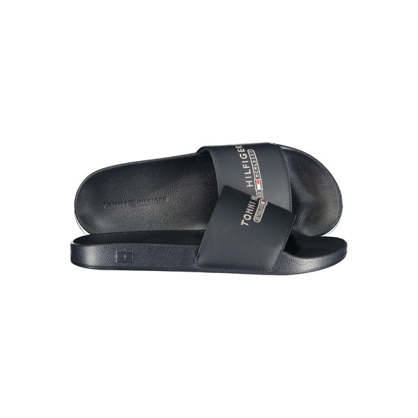 Tommy Hilfiger Blue Polyurethane Men Slipper