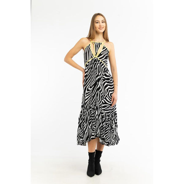 Patrizia Pepe Black Viscose Casual Dress