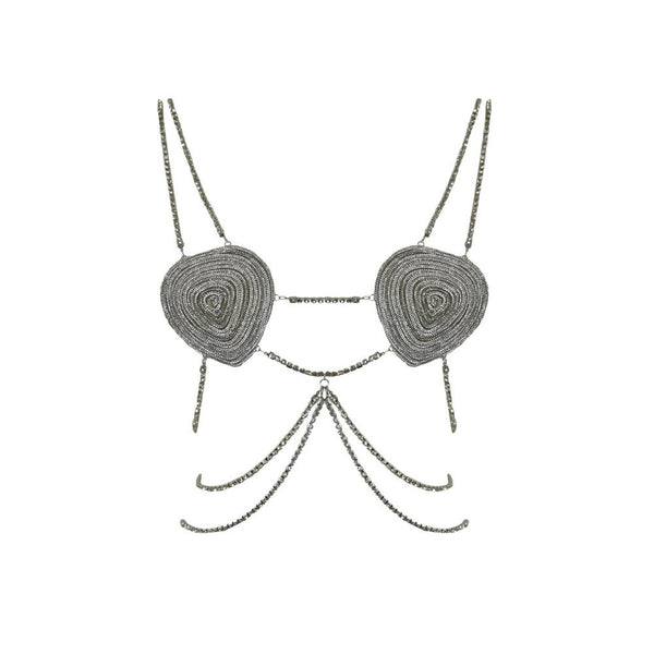 Patrizia Pepe White Copper Bra