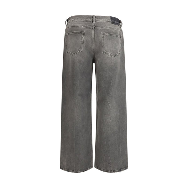 Golden Goose Gray Cotton Relaxed Fit Jeans