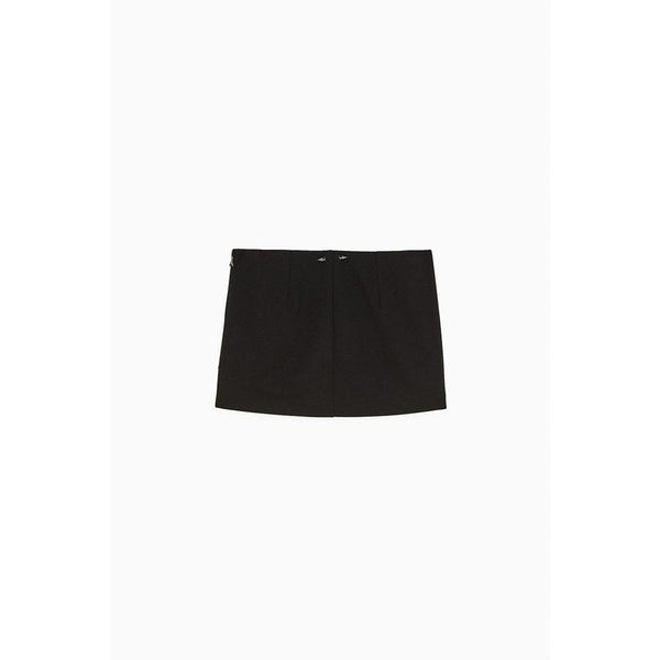 Patrizia Pepe Black Viscose Mini Skirt