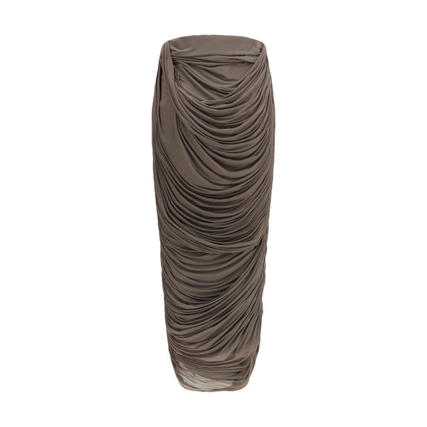 Magda Butrym Brown Copper Midi Skirt