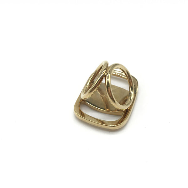 Salvatore Ferragamo PLEATS PLEASE Designer Scarf Ring