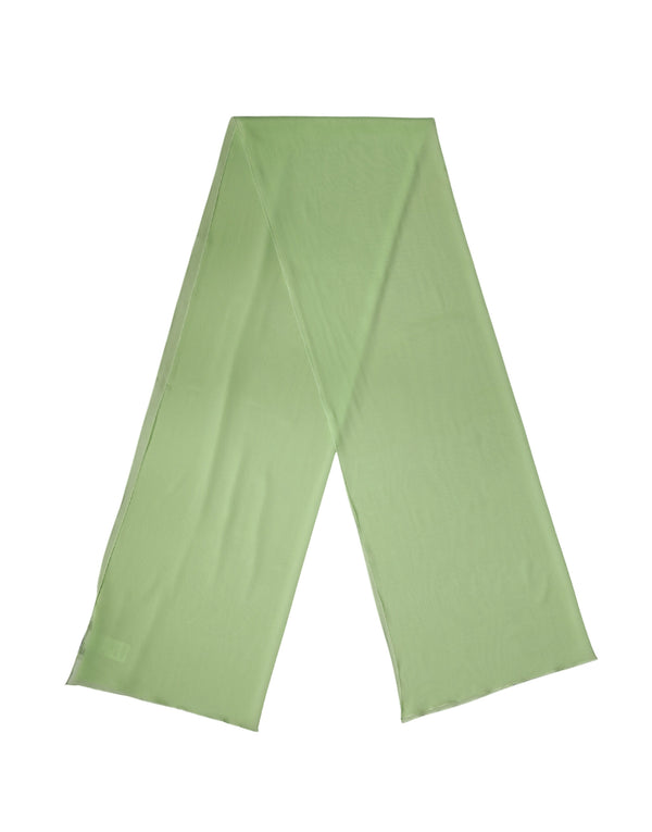 Dolce & Gabbana Light Green Silk Neck Wrap Shawl Stole 200cm x 64cm Scarf
