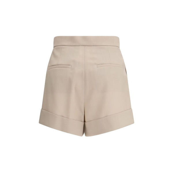 Max Mara Bicolor Wool Oves Aries Bermuda Shorts