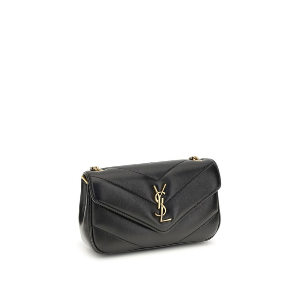 Saint Laurent Black Lamb Ovis Aries Shoulder Bag
