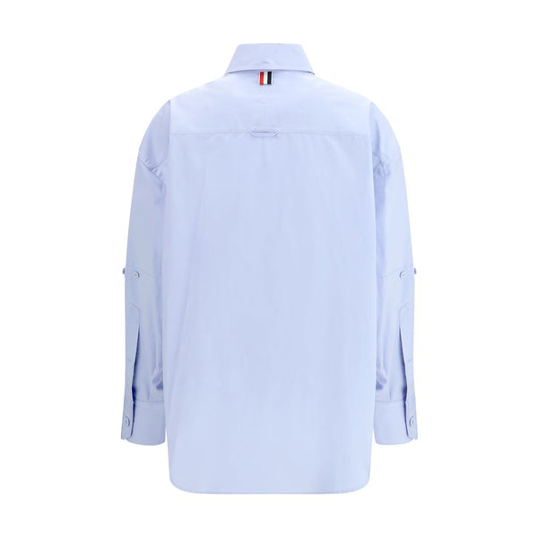 Thom Browne Blue Cotton Pattern Shirt