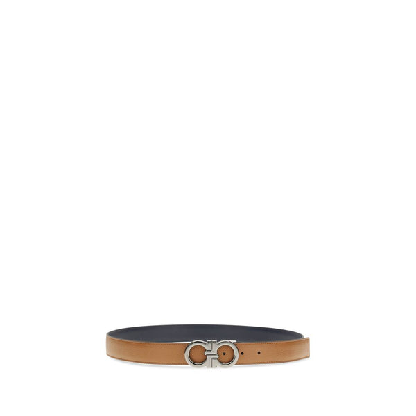 Ferragamo Brown Calf Leather Bos Taurus Regular Belt