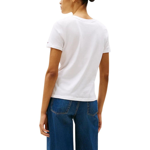 Tommy Hilfiger White Recycled Cotton T-Shirt
