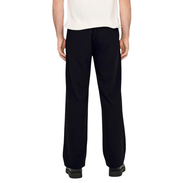 Only & Sons Black Polyester Casual Pants