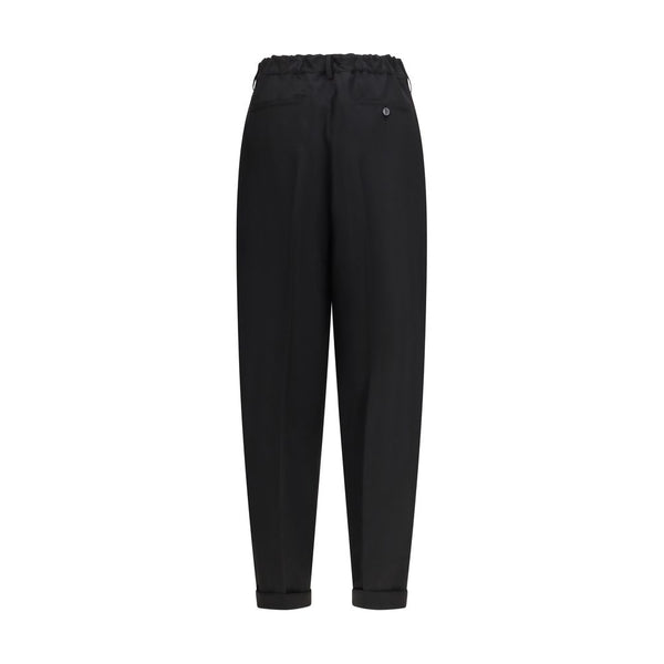 Marni Black Wool Casual Pants