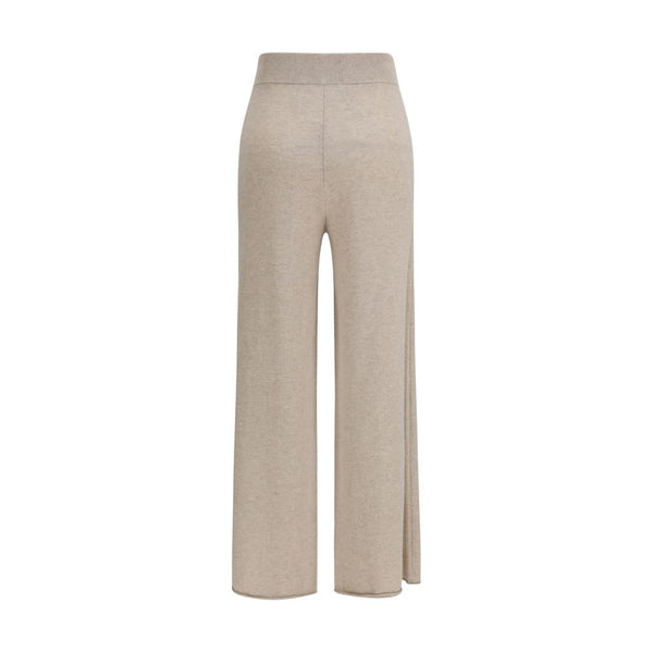 Max Mara Pure Beige Cashmere Casual Pants