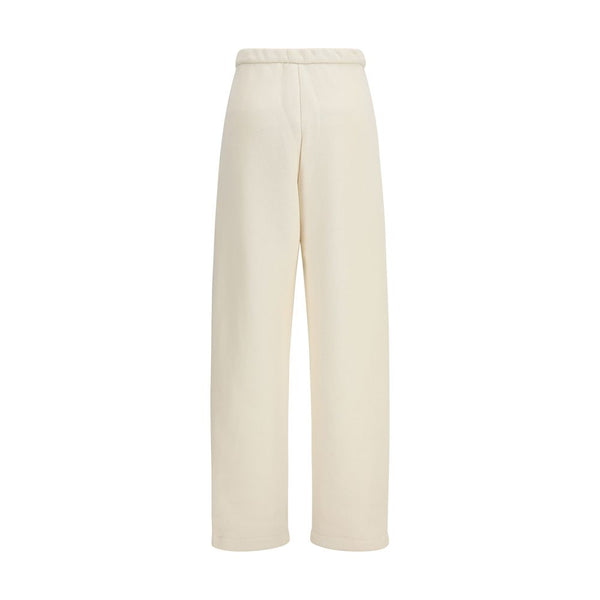 Max Mara Pure Beige Cotton Casual Pants