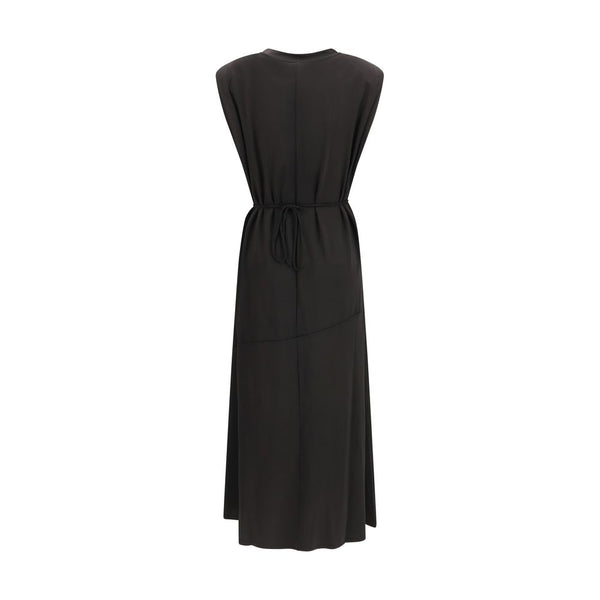 PINKO Black Acetate Casual Dress