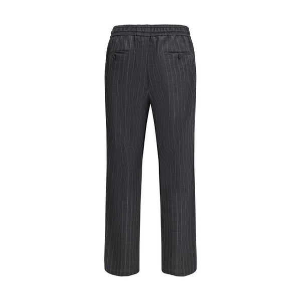 Dolce & Gabbana Gray Wool Oves Aries Casual Pants