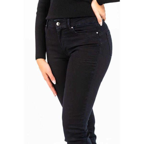 Gas Black Cotton Slim Fit Jeans