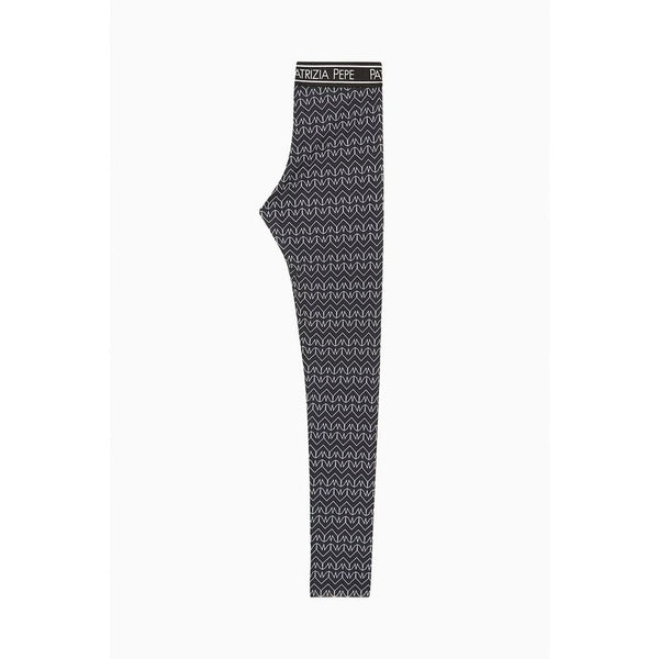 Patrizia Pepe Black Polyester Leggings