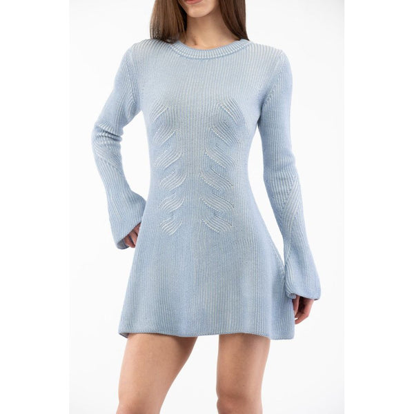 Moschino Multicolor Wool Casual Dress
