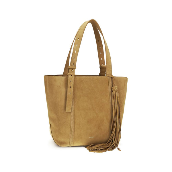 Golden Goose Beige Calf Leather Bos Taurus Shoulder Bag