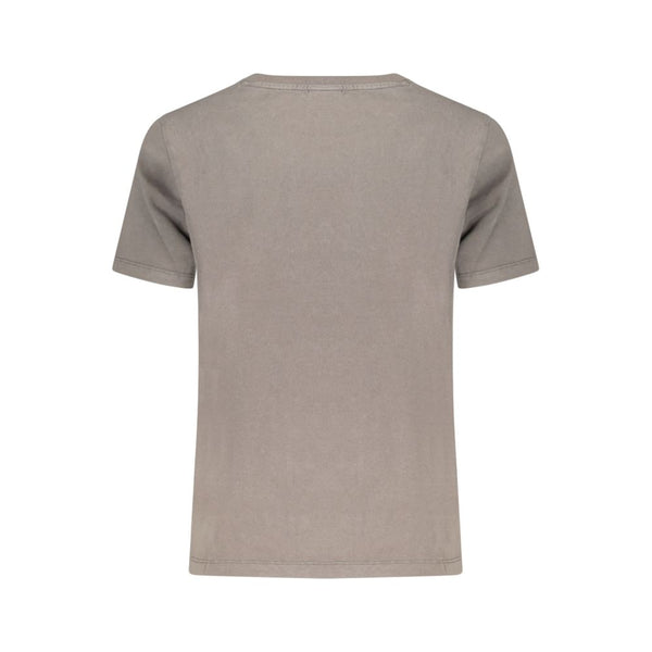Desigual Grigio Cotton Women T-Shirt