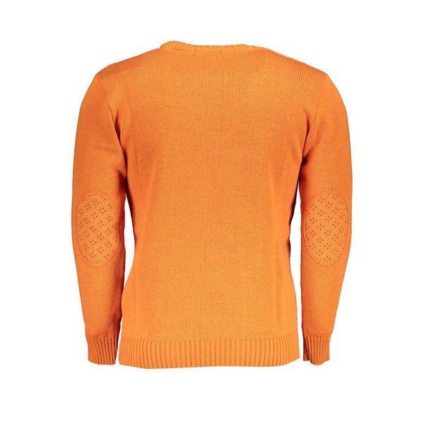U.S. Grand Polo Arancione Acrylic Men Sweater