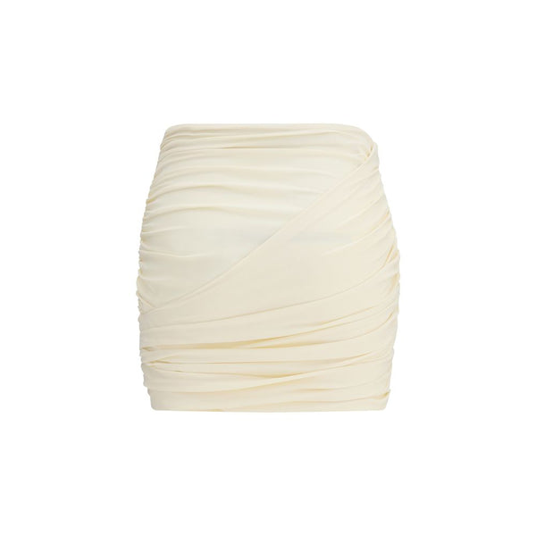 Magda Butrym Beige Fabric Mini Skirt