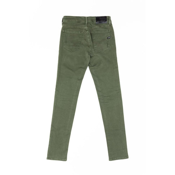 Gas Green Cotton Jeans Denim