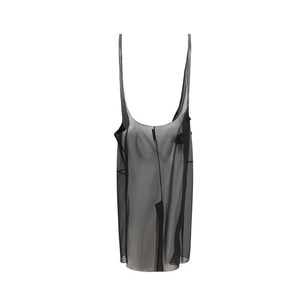 Prada Black Polyester Midi Skirt