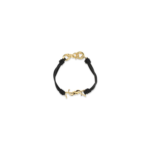 Saint Laurent Black Lamb Ovis Aries Bracelet