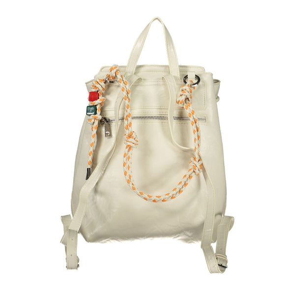 Desigual Ecru Polyurethane Women Backpack