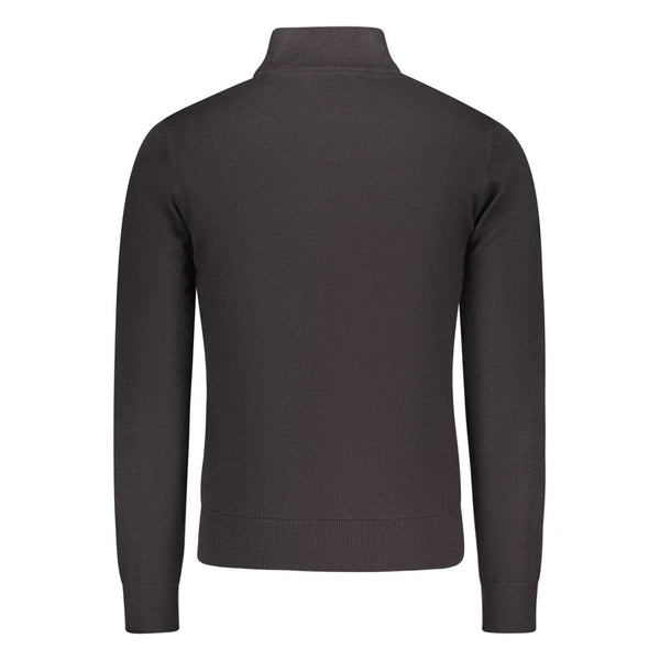 U.S. Grand Polo Black Cotton Men's Cardigan